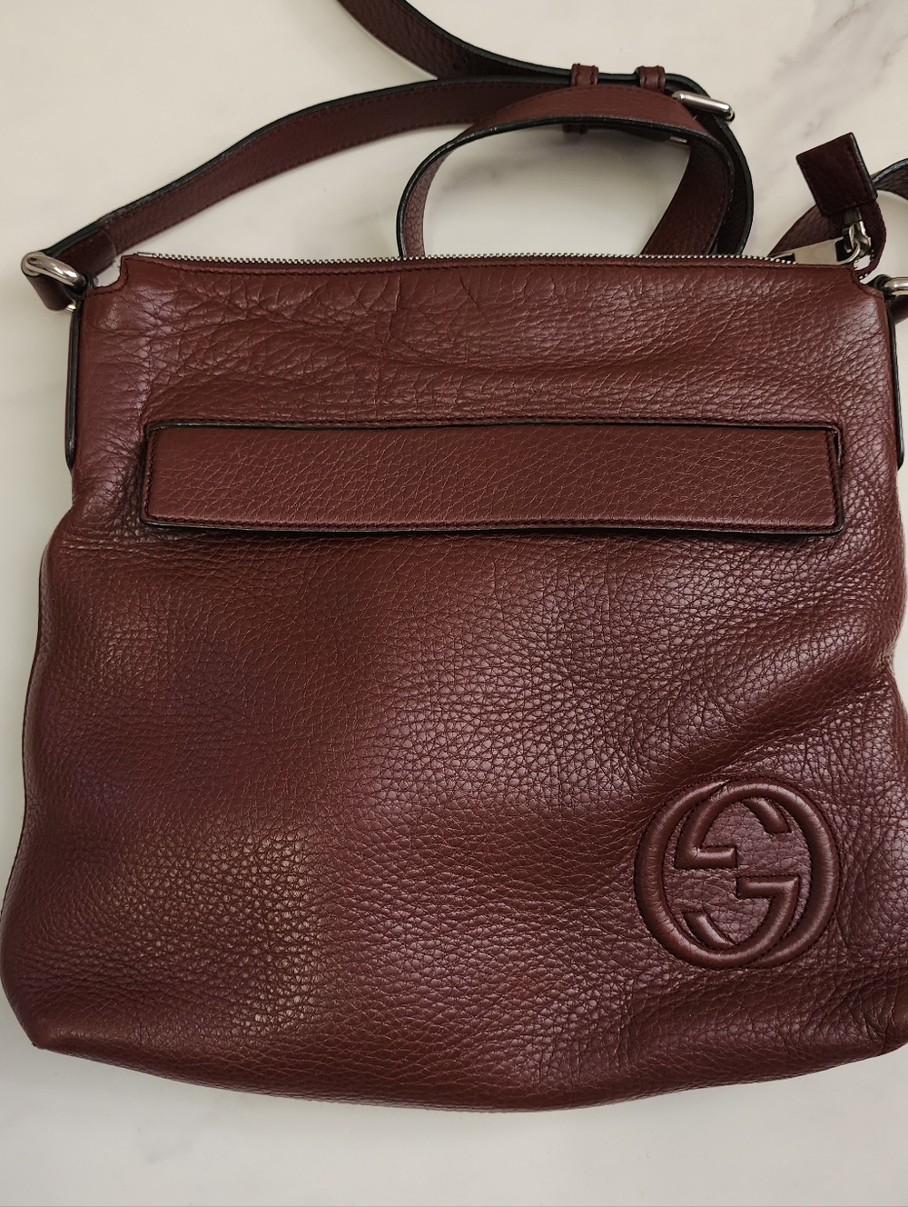 Authentic Leather Gucci Soho Interlocking GG Crossbody Bag With Digital COA - Picture 12 of 15